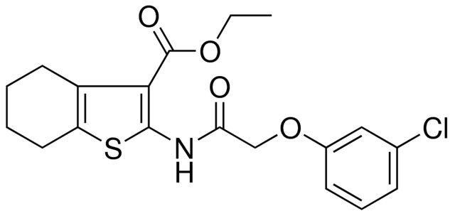 ETHYL 2-{[(3-CHLOROPHENOXY)ACETYL]AMINO}-4,5,6,7-TETRAHYDRO-1-BENZOTHIOPHENE-3-CARBOXYLATE