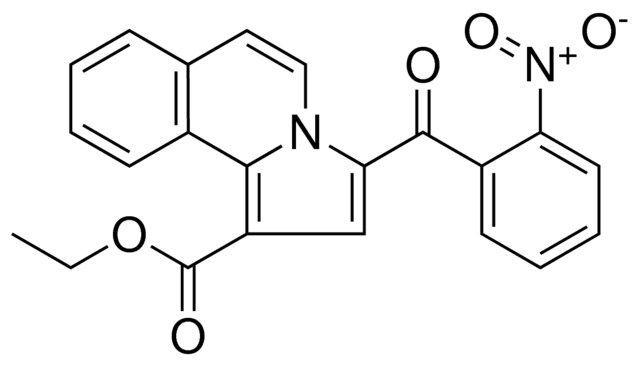 ETHYL 3-(2-NITROBENZOYL)PYRROLO(2,1-A)ISOQUINOLINE-1-CARBOXYLATE