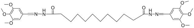 DODECANEDIOIC ACID (3,4,5-TRIMETHOXYBENZYLIDENE)-HYDRAZIDE