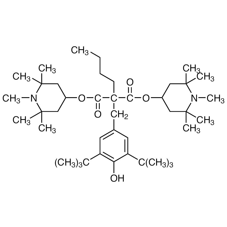 Bis(1,2,2,6,6-pentamethyl-4-piperidyl) Butyl(3,5-di-tert-butyl-4-hydroxybenzyl)malonate