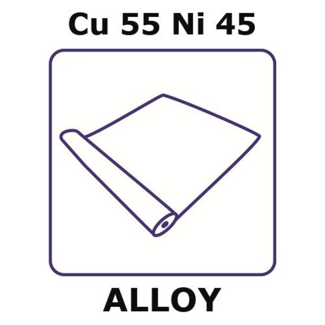 Constantan-resistance alloy, Cu55Ni45