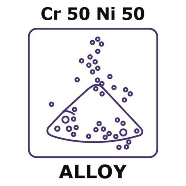 Chromium-nickel alloy, Cr50Ni50