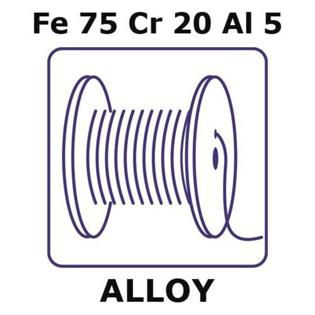 Chromaloy O-Resistance Alloy, Fe75Cr20Al5