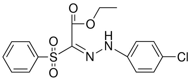 BENZENESULFONYL-((4-CHLORO-PHENYL)-HYDRAZONO)-ACETIC ACID ETHYL ESTER