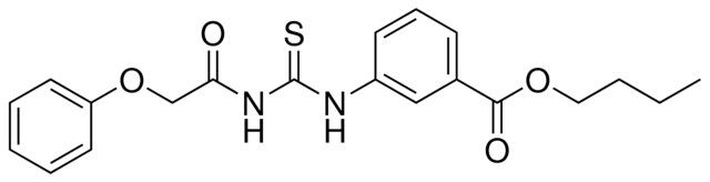 BUTYL 3-((((PHENOXYACETYL)AMINO)CARBOTHIOYL)AMINO)BENZOATE