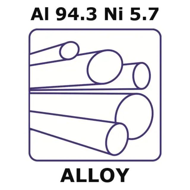 Aluminum-nickel alloy, Al94.3Ni5.7