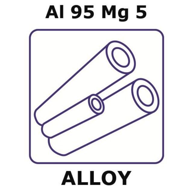 Aluminum-magnesium alloy, Al95Mg5