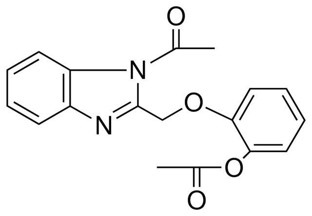 ACETIC ACID 2-(1-ACETYL-1H-BENZOIMIDAZOL-2-YLMETHOXY)-PHENYL ESTER