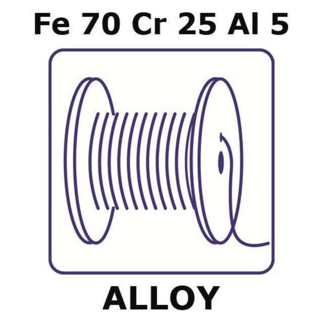 Aluchrom O-Resistance Alloy, Fe70Cr25Al5