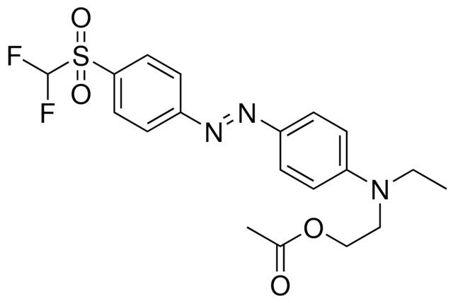 ACETIC ACID 2-((4-(4-(DIFLUORO-METHANESULFONYL)-PHENYLAZO)-PH)-ET-AMINO)ET ESTER