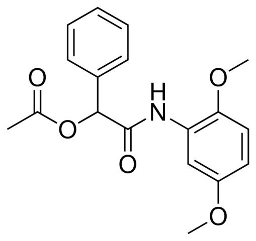 ACETIC ACID (2,5-DIMETHOXY-PHENYLCARBAMOYL)-PHENYL-METHYL ESTER