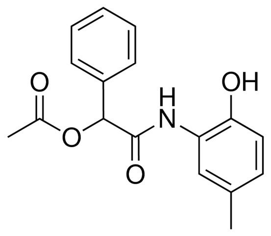 ACETIC ACID (2-HYDROXY-5-METHYL-PHENYLCARBAMOYL)-PHENYL-METHYL ESTER