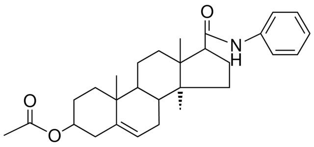 ACETIC ACID TRIMETHYL-17-PHENYLCARBAMOYL-CYCLOPENTA(A)PHENANTHREN-3-YL ESTER