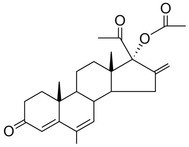 ACETIC ACID 17-AC-TRI-ME-16-METHYLENE-3-OXO-CYCLOPENTA(A)PHENANTHREN-17-YL ESTER