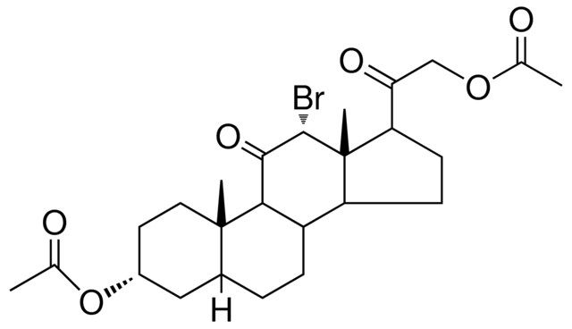 ACETIC ACID 17-ACO-AC-12-BR-10,13-DI-ME-11-OXO-CYCLOPENTA(A)PHENANTHREN-YL ESTER