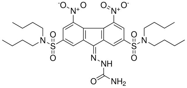 9-[(AMINOCARBONYL)HYDRAZONO]-N(2),N(2),N(7),N(7)-TETRABUTYL-4,5-DINITRO-9H-FLUORENE-2,7-DISULFONAMIDE