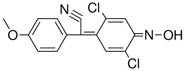 A-(DICHLORO-4-HYDROXYIMINO-2,5-CYCLOHEXADIENYLIDENE)-4-METHOXYPHENYLACETONITRILE