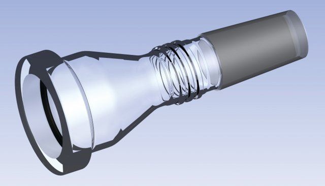 Ace receiving flask adapter