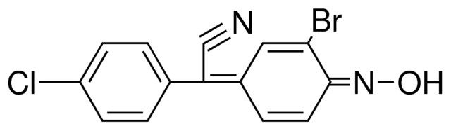 A-(3-BROMO-4-HYDROXYIMINO-2,5-CYCLOHEXADIEN-1-YLIDENE)4-CHLOROPHENYLACETONITRILE