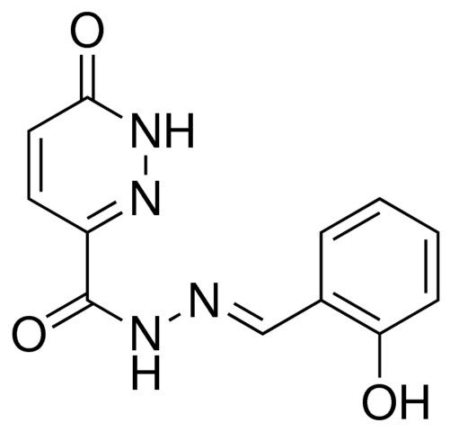 6-OXO-1,6-DIHYDRO-PYRIDAZINE-3-CARBOXYLIC ACID (2-HYDROXY-BENZYLIDENE)-HYDRAZIDE