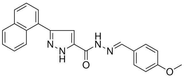 5-NAPHTHALEN-1-YL-2H-PYRAZOLE-3-CARBOXYLIC ACID (4-MEO-BENZYLIDENE)-HYDRAZIDE