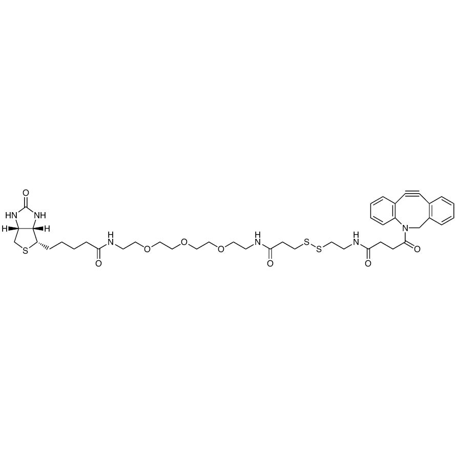 Dibenzocyclooctyne-S-S-PEG3-Biotin