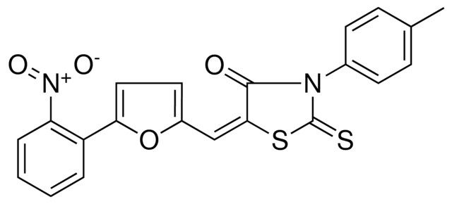 5-(5-(2-NITRO-PHENYL)-FURAN-2-YLMETHYLENE)-2-THIOXO-3-P-TOLYL-THIAZOLIDIN-4-ONE