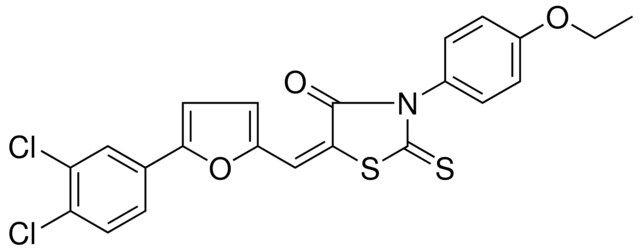 5-(5-(3,4-DI-CL-PH)FURAN-2-YLMETHYLENE)3-(4-ETHOXY-PH)2-THIOXO-THIAZOLIDIN-4-ONE