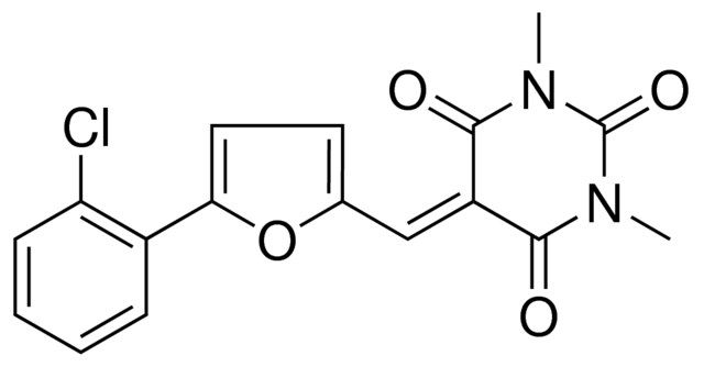 5-(5-(2-CHLORO-PHENYL)-FURAN-2-YLMETHYLENE)-1,3-DIMETHYL-PYRIMIDINE-2,4,6-TRIONE