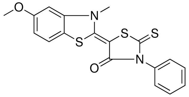 5-(5-MEO-3-METHYL-3H-BENZOTHIAZOL-2-YLIDENE)-3-PHENYL-2-THIOXO-THIAZOLIDIN-4-ONE