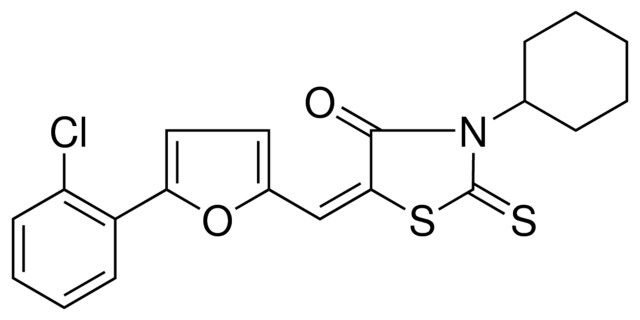 5-(5-(2-CL-PHENYL)-FURAN-2-YLMETHYLENE)-3-CYCLOHEXYL-2-THIOXO-THIAZOLIDIN-4-ONE