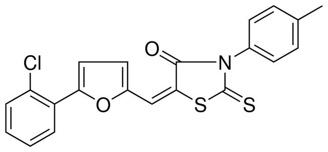 5-(5-(2-CHLORO-PHENYL)-FURAN-2-YLMETHYLENE)-2-THIOXO-3-P-TOLYL-THIAZOLIDIN-4-ONE