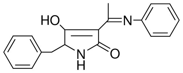 5-BENZYL-4-HYDROXY-3-(1-PHENYLIMINO-ETHYL)-1,5-DIHYDRO-PYRROL-2-ONE