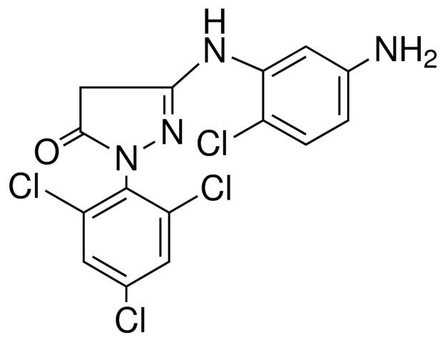 5-(5-AMINO-2-CL-PHENYLAMINO)-2-(2,4,6-TRICHLORO-PH)-2,4-DIHYDRO-PYRAZOL-3-ONE