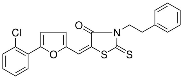 5-(5-(2-CL-PHENYL)-FURAN-2-YLMETHYLENE)-3-PHENETHYL-2-THIOXO-THIAZOLIDIN-4-ONE