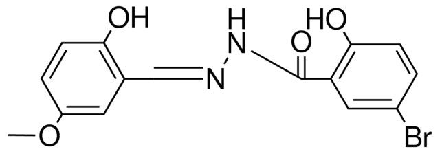 5-BROMO-2-HYDROXY-BENZOIC ACID (2-HYDROXY-5-METHOXY-BENZYLIDENE)-HYDRAZIDE