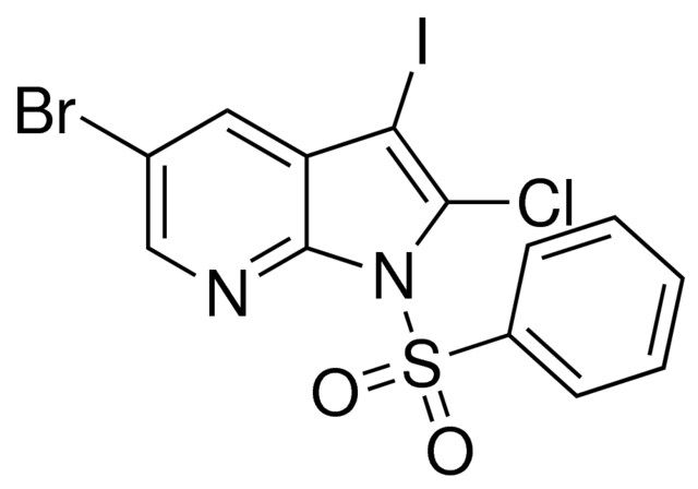 5-Bromo-2-chloro-3-iodo-1-(phenylsulfonyl)-1H-pyrrolo[2,3-b]pyridine