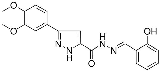 5-(3,4-DIMETHOXY-PH)-2H-PYRAZOLE-3-CARBOXYLIC ACID (2-HO-BENZYLIDENE)-HYDRAZIDE