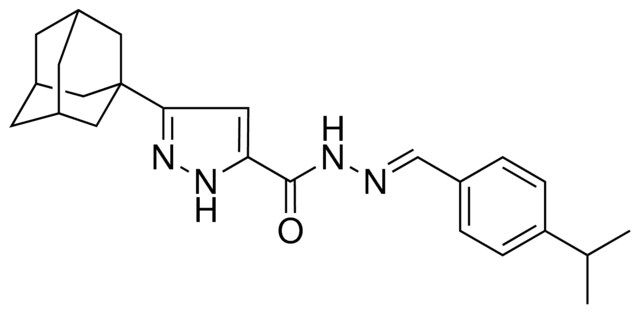 5-ADAMANTAN-1-YL-2H-PYRAZOLE-3-CARBOXYLIC ACID(4-ISOPROPYL-BENZYLIDENE)HYDRAZIDE