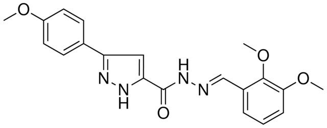 5-(4-MEO-PH)-2H-PYRAZOLE-3-CARBOXYLIC ACID (2,3-DIMETHOXY-BENZYLIDENE)-HYDRAZIDE