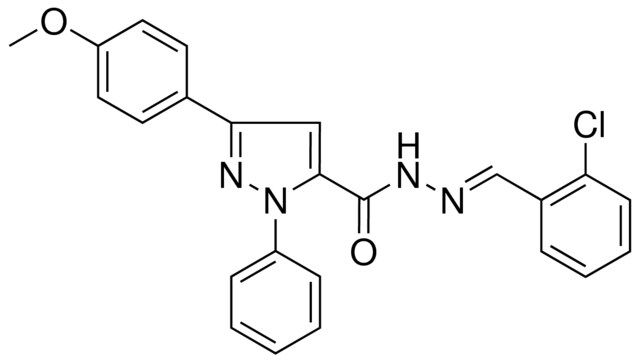 5-(4-MEO-PH)-2-PH-2H-PYRAZOLE-3-CARBOXYLIC ACID (2-CHLORO-BENZYLIDENE)-HYDRAZIDE