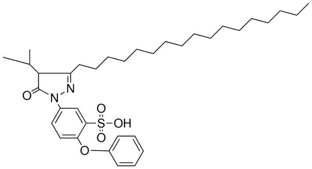 5-(4-ISOPROPYL-3-OCTADECYL-5-OXO-2-PYRAZOLIN-1-YL)-2-PHENOXYBENZENESULFONIC ACID