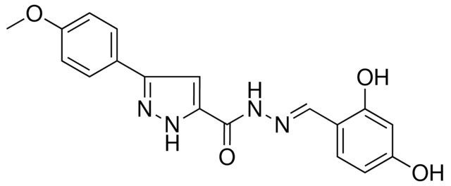 5-(4-MEO-PH)-2H-PYRAZOLE-3-CARBOXYLIC ACID (2,4-DIHYDROXY-BENZYLIDENE)-HYDRAZIDE