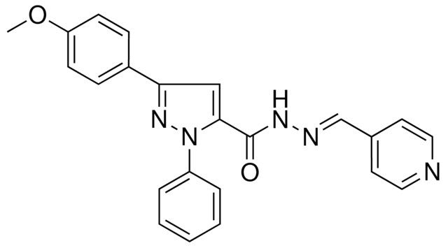 5-(4-MEO-PH)-2-PH-2H-PYRAZOLE-3-CARBOXYLIC ACID PYRIDIN-4-YLMETHYLENE-HYDRAZIDE