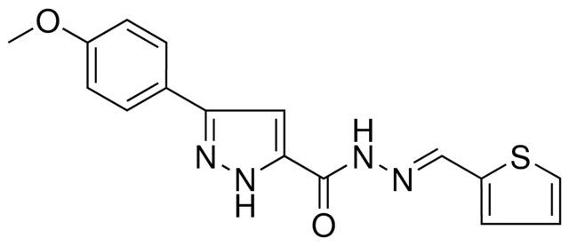 5-(4-MEO-PHENYL)-2H-PYRAZOLE-3-CARBOXYLIC ACID THIOPHEN-2-YLMETHYLENE-HYDRAZIDE