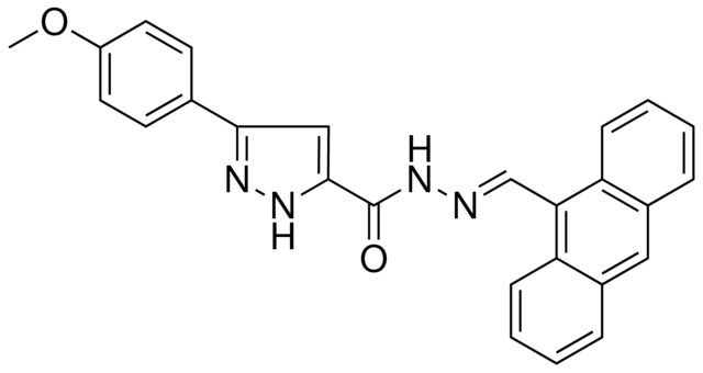 5-(4-MEO-PHENYL)-2H-PYRAZOLE-3-CARBOXYLIC ACID ANTHRACEN-9-YLMETHYLENE-HYDRAZIDE