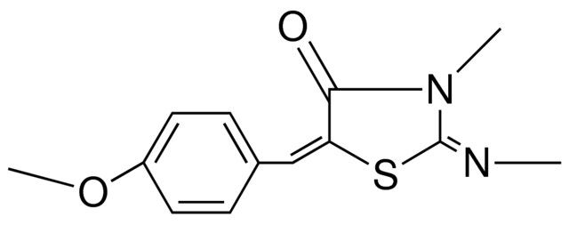 5-(4-METHOXYBENZYLIDENE)-3-METHYL-2-(METHYLIMINO)-4-THIAZOLIDINONE