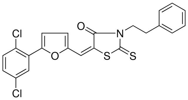 5-(5-(2,5-DI-CL-PH)-FURAN-2-YLMETHYLENE)-3-PHENETHYL-2-THIOXO-THIAZOLIDIN-4-ONE