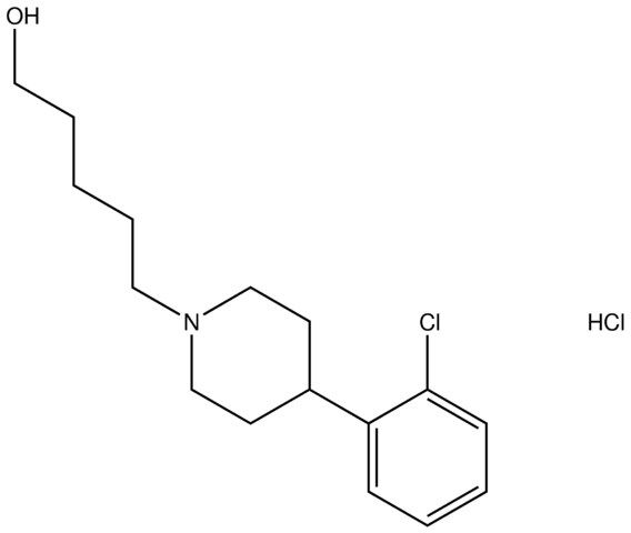 5-[4-(2-chlorophenyl)-1-piperidinyl]-1-pentanol hydrochloride