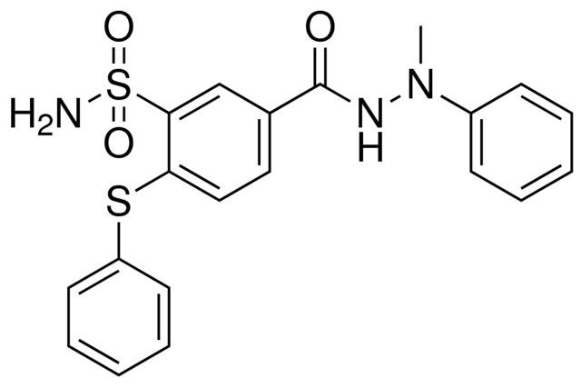 5-((2-METHYL-2-PHENYLHYDRAZINO)CARBONYL)-2-(PHENYLTHIO)BENZENESULFONAMIDE